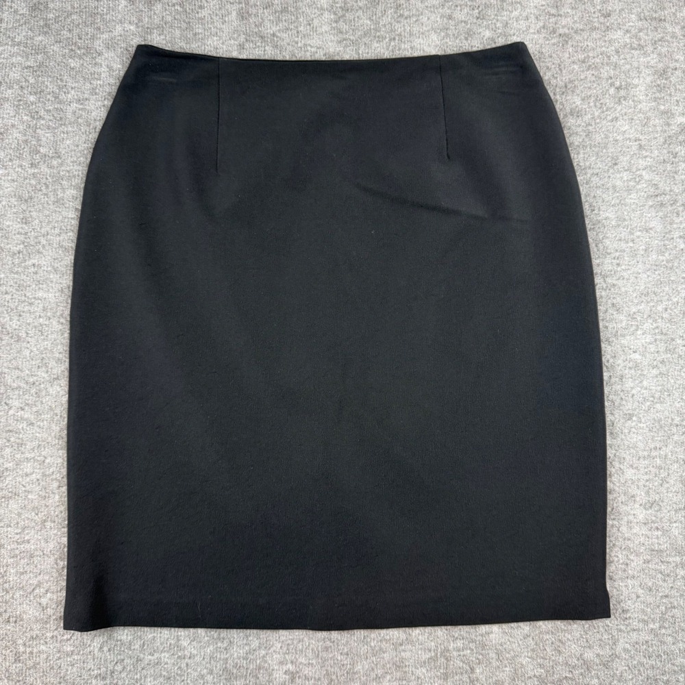 Alex Garfield Pencil Skirt Womens 2 Black Garfield & Marks Crepe Tailored Office